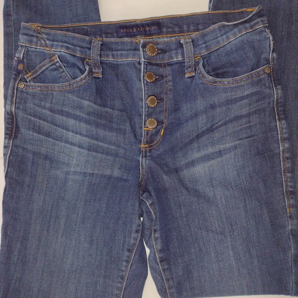 pantalones de mesclilla  Rock Y  Repulic  denim  para mujer talla 10 - Picture 6 of 9